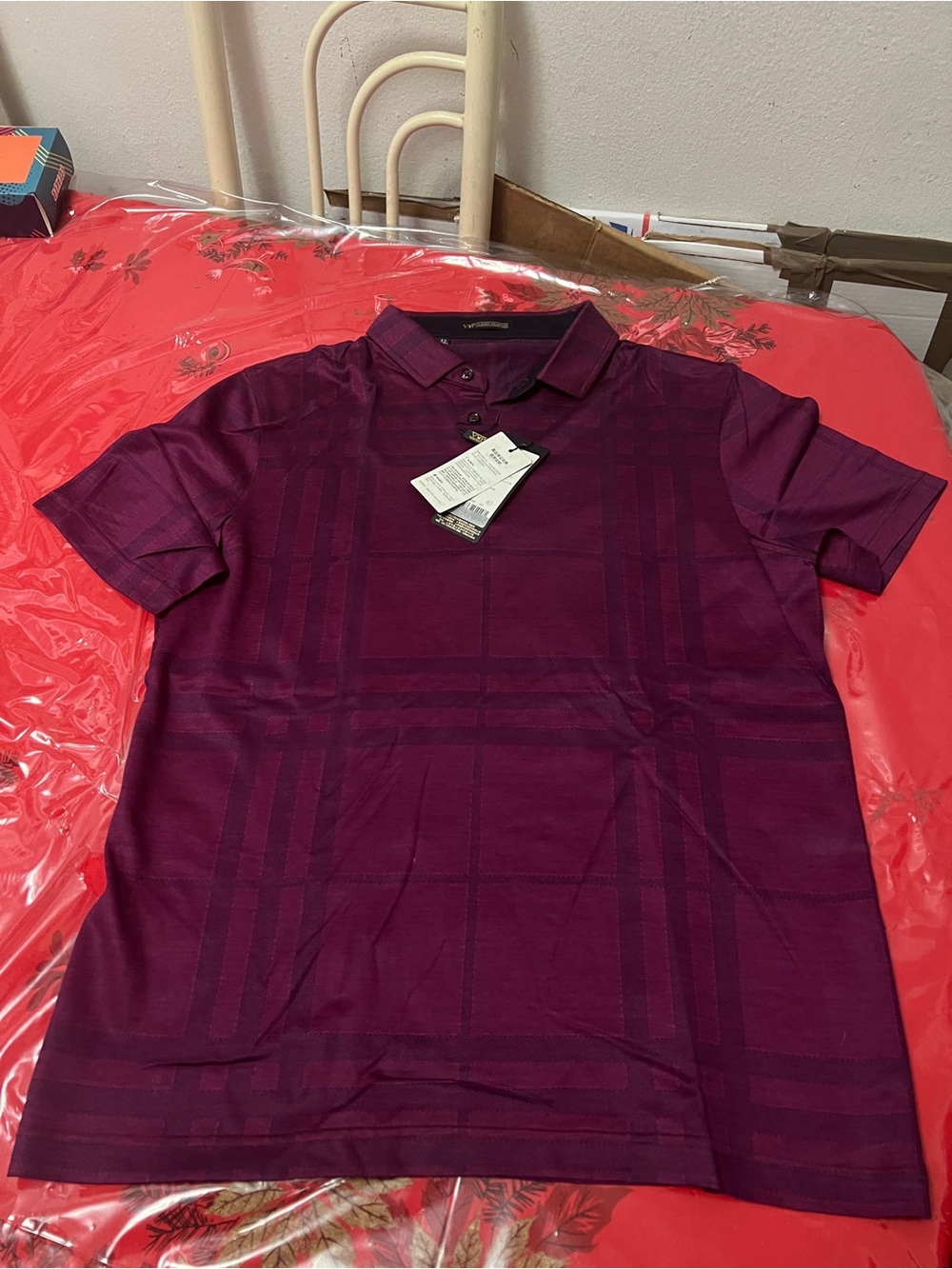 Brand new Mens Playboy Collection Burgundy Mens Sz Large